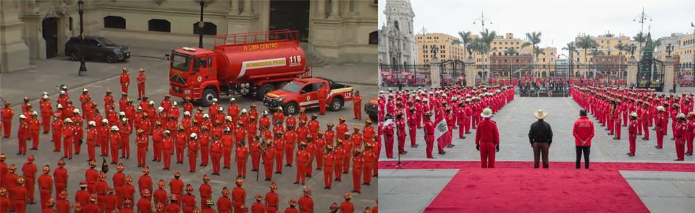 SHACMAN equipped to Peruvian fire fighting Corps