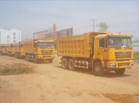 Over 50 SHACMAN Vehicles Being Delivered To Our Customer in Laos